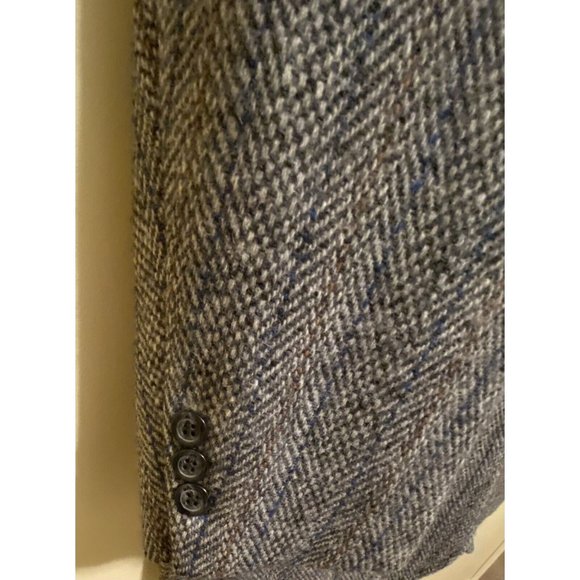 Harris Tweed Men's Blazer Sport Coat Wool Two-Button Jacket Size 44L - Picture 5 of 8